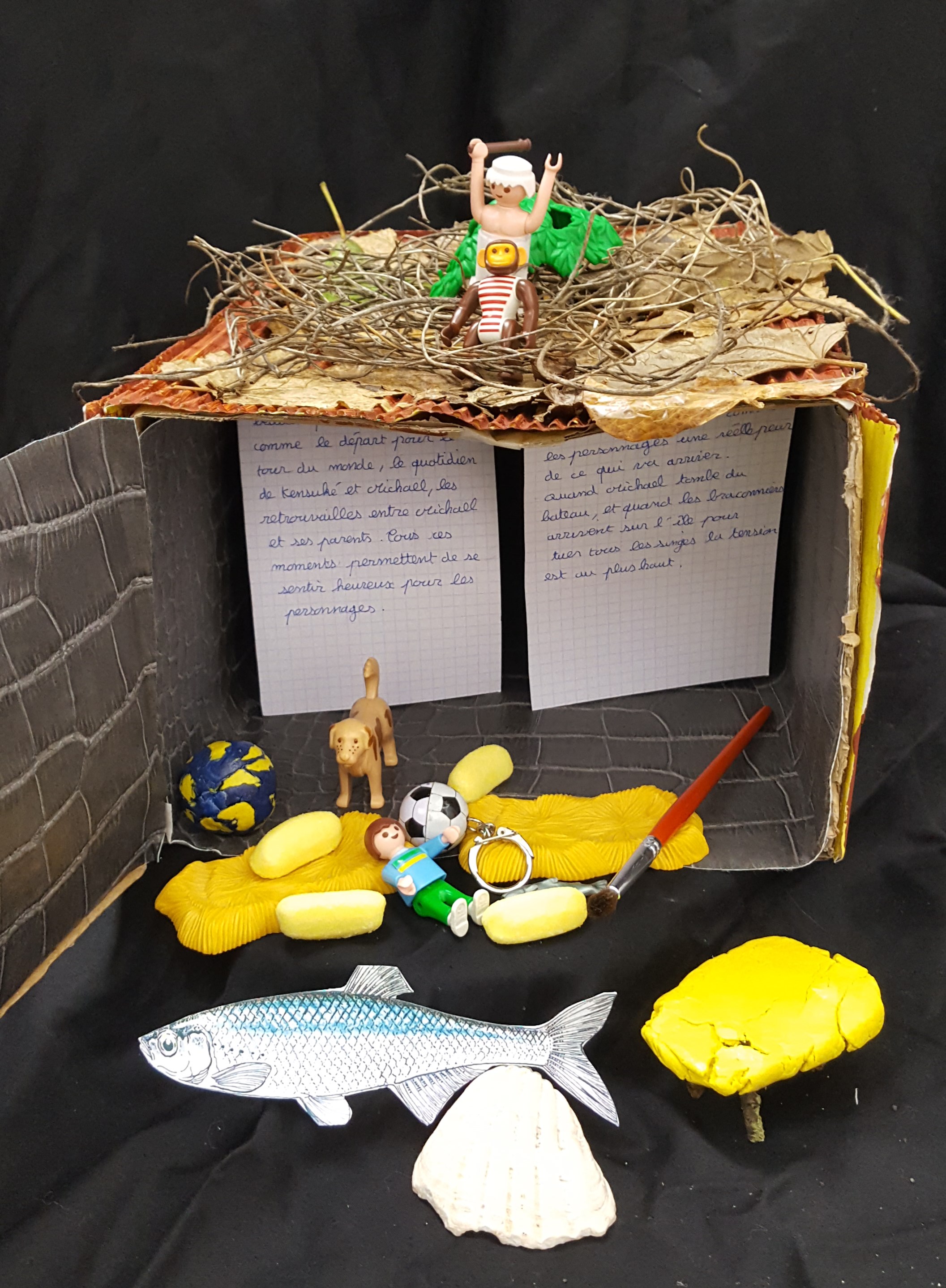 Le Royaume De Kensuke Personnage Une île en boîte - Collège Georges Pompidou