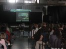 Projection du film vidéo Making off des contes interactifs